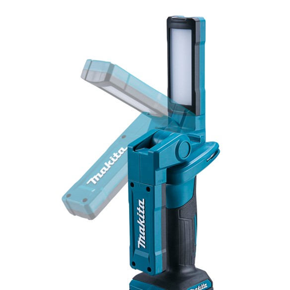 Lampe de travail Makita ML006GX - 40Vmax, 500 lumens, avec tête pliable et crochet rétractable