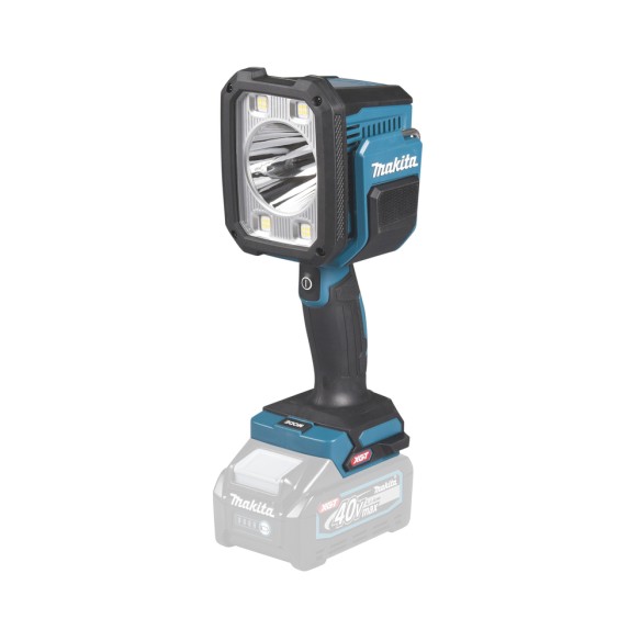 Lampe de poche Makita ML007G - 40Vmax, 1250 lm, 4 modes d'éclairage, résistant à l'eau et à la poussière