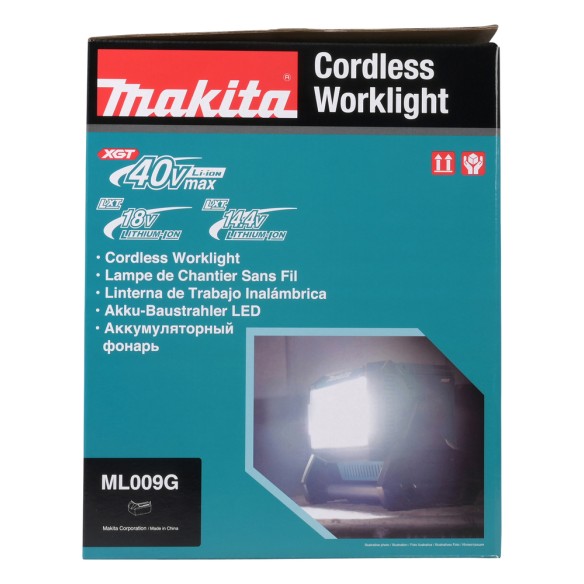 Projecteur de travail Makita ML009GX 18V/40V - 96 LEDs - IP65 - 10 000 lumens - Design compact