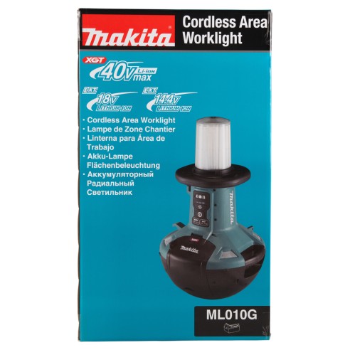 Lampe de chantier Makita ML010G - Batterie 18V / 40Vmáx, 5.500 lumens, design auto-réglable