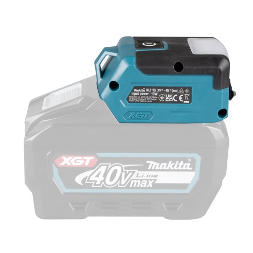 Lampe de poche à batterie Makita ML011G - 40Vmax, 300 lm, 3 modes d'éclairage, USB