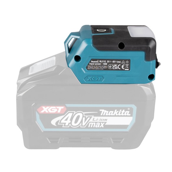 Lampe de poche à batterie Makita ML011G - 40Vmax, 300 lm, 3 modes d'éclairage, USB