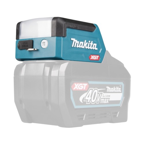 Lampe de poche à batterie Makita ML011G - 40Vmax, 300 lm, 3 modes d'éclairage, USB