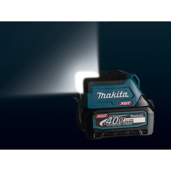 Lampe de poche à batterie Makita ML011G - 40Vmax, 300 lm, 3 modes d'éclairage, USB