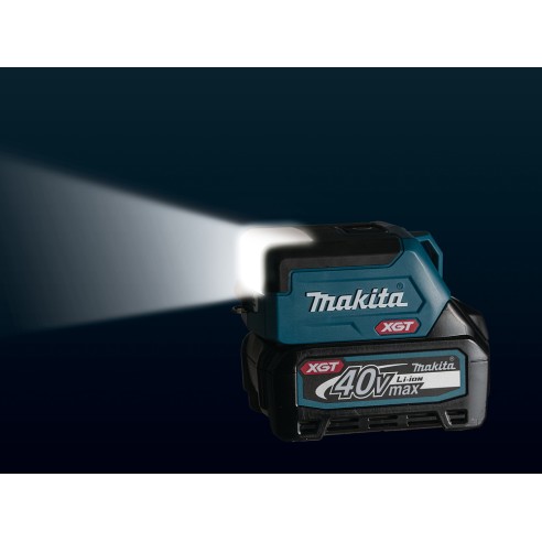 Lampe de poche à batterie Makita ML011G - 40Vmax, 300 lm, 3 modes d'éclairage, USB