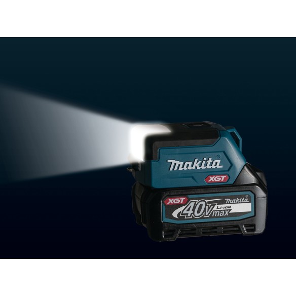 Lampe de poche à batterie Makita ML011G - 40Vmax, 300 lm, 3 modes d'éclairage, USB