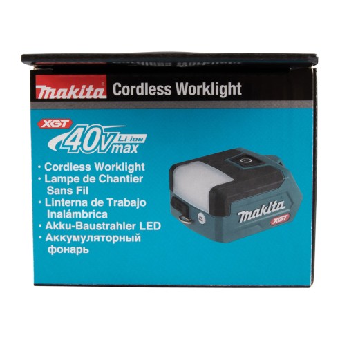 Lampe de poche à batterie Makita ML011G - 40Vmax, 300 lm, 3 modes d'éclairage, USB