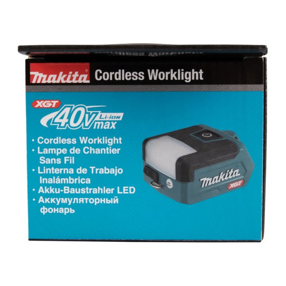 Lampe de poche à batterie Makita ML011G - 40Vmax, 300 lm, 3 modes d'éclairage, USB