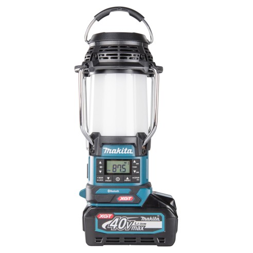 Lampe de camping Makita MR010G - 40Vmax, 1000 lx, Bluetooth et radio FM, résistant à l'eau