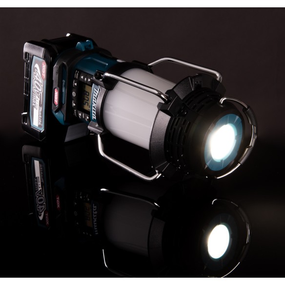 Lampe de camping Makita MR010G - 40Vmax, 1000 lx, Bluetooth et radio FM, résistant à l'eau