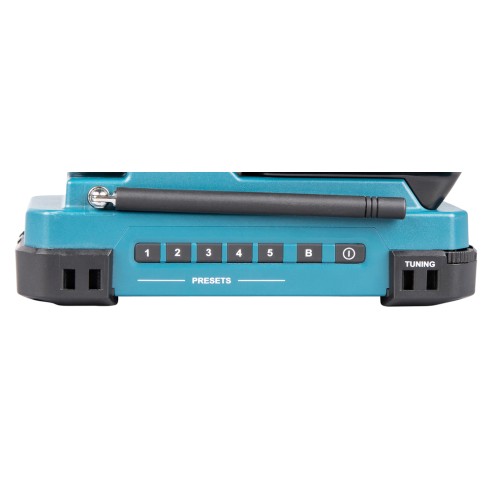 Radio portable Makita MR052 - 12Vmax - Design léger et résistant - Son stéréo 2W