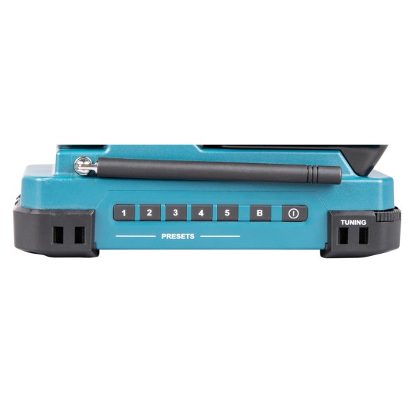 Radio portable Makita MR052 - 12Vmax - Design léger et résistant - Son stéréo 2W