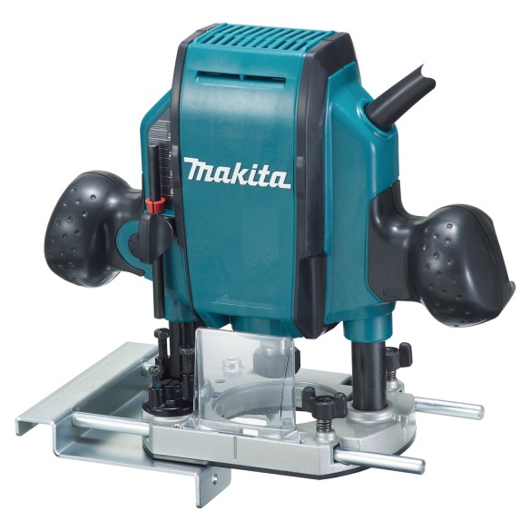 Défonceuse - Affleureuse Makita RP0900 - 900 W, compacte et légère pour le bois, pince 6/8 mm