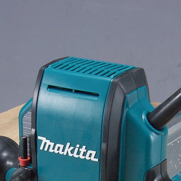 Défonceuse - Affleureuse Makita RP0900 - 900 W, compacte et légère pour le bois, pince 6/8 mm