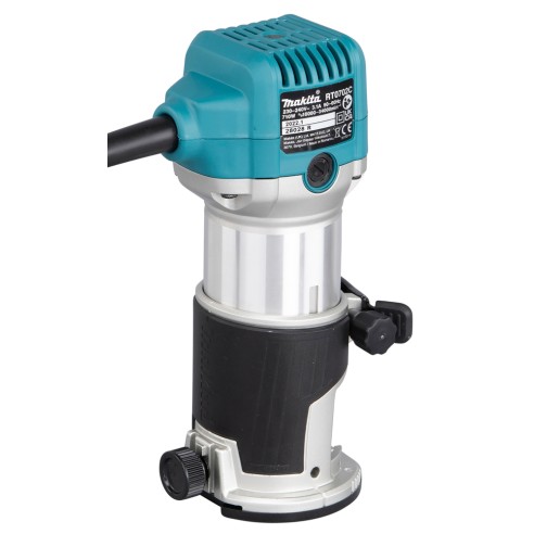 Défonceuse multifonction Makita RT0702CX2J - 710 W, démarrage en douceur, contrôle de la vitesse