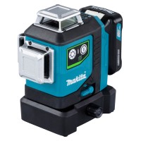 Niveau laser multiligne Makita SK700GD - Batterie 12V, laser vert, IP54, portée 35 m