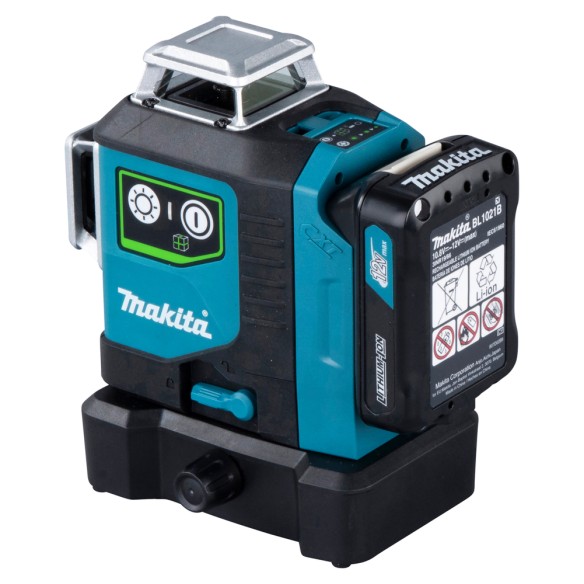 Niveau laser multiligne Makita SK700GD - Batterie 12V, laser vert, IP54, portée 35 m
