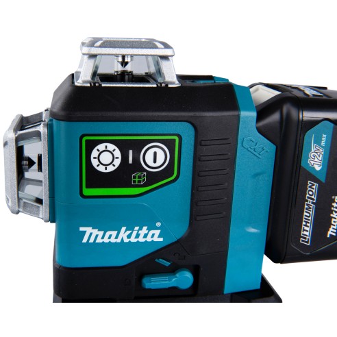 Niveau laser multiligne Makita SK700GD - Batterie 12V, laser vert, IP54, portée 35 m