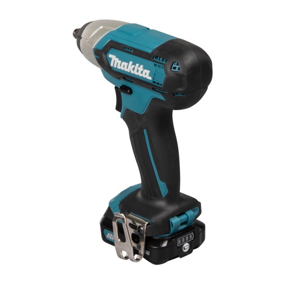 Clé à chocs 12V Makita TW140DSAJ - Compacte, 140 Nm, lumière LED, 2 batteries 2.0 Ah