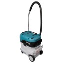 Aspirateur Makita VC006GMZ01 - 40Vmax x2 - 40L poussière sèche, 30L liquides, filtre M HEPA, autonettoyant - Sans batteries ni c