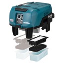 Aspirateur Makita VC006GMZ01 - 40Vmax x2 - 40L poussière sèche, 30L liquides, filtre M HEPA, autonettoyant - Sans batteries ni c