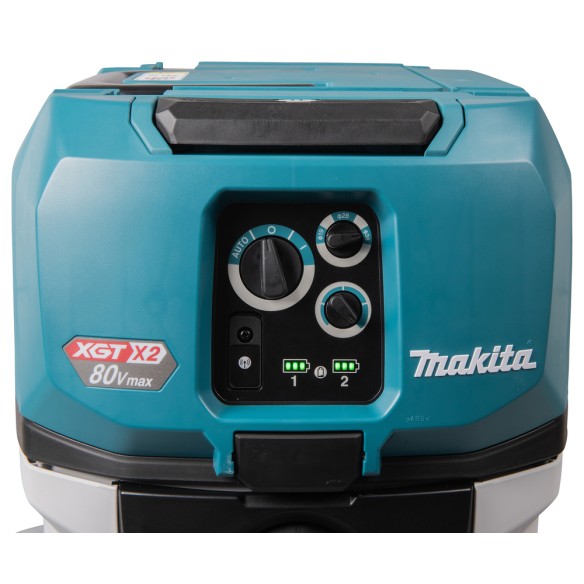 Aspirateur Makita VC006GMZ01 - 40Vmax x2 - 40L poussière sèche, 30L liquides, filtre M HEPA, autonettoyant - Sans batteries ni c