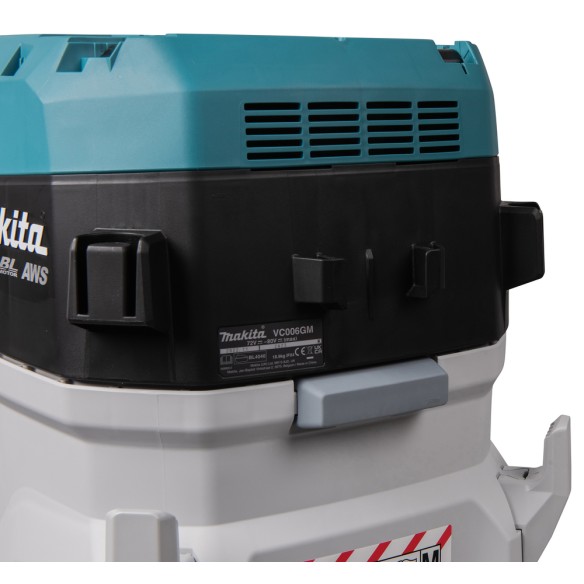 Aspirateur Makita VC006GMZ01 - 40Vmax x2 - 40L poussière sèche, 30L liquides, filtre M HEPA, autonettoyant - Sans batteries ni c