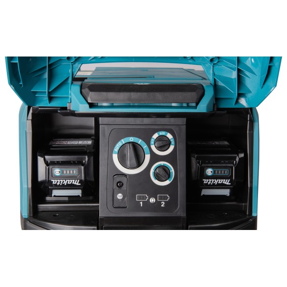 Aspirateur Makita VC006GMZ01 - 40Vmax x2 - 40L poussière sèche, 30L liquides, filtre M HEPA, autonettoyant - Sans batteries ni c