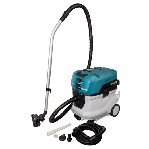 Aspirateur Makita VC006GMZ01 - 40Vmax x2 - 40L poussière sèche, 30L liquides, filtre M HEPA, autonettoyant - Sans batteries ni c