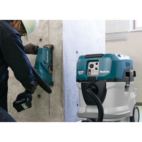 Aspirateur Makita VC006GMZ01 - 40Vmax x2 - 40L poussière sèche, 30L liquides, filtre M HEPA, autonettoyant - Sans batteries ni c