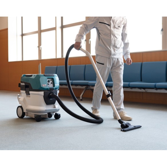 Aspirateur Makita VC006GMZ01 - 40Vmax x2 - 40L poussière sèche, 30L liquides, filtre M HEPA, autonettoyant - Sans batteries ni c