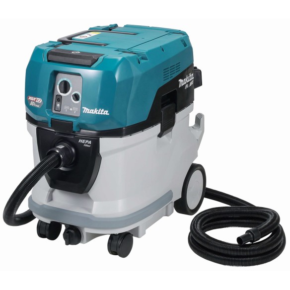 Aspirateur XGT® Makita VC007GLZ01 - 40L, 180 mbar, moteur sans balais, auto-nettoyage HEPA - Sans batteries ni chargeur