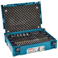 Coffret d'accessoires Makita B-69478 – 65 pièces pour percer et fixer dans le métal, le bois et le béton