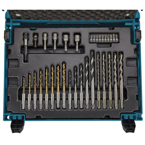 Coffret d'accessoires Makita B-69478 – 65 pièces pour percer et fixer dans le métal, le bois et le béton