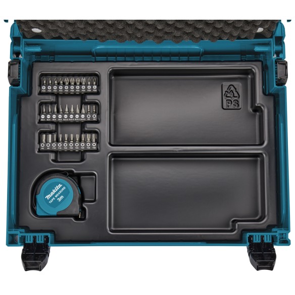 Coffret d'accessoires Makita B-69478 – 65 pièces pour percer et fixer dans le métal, le bois et le béton