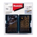 D-67527 Set de brocas de metal , HSS-TiN, 19 pcs