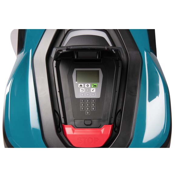 Robot tondeuse Makita RM350D - 18V, 240 mm de largeur de coupe, charge rapide et silencieux