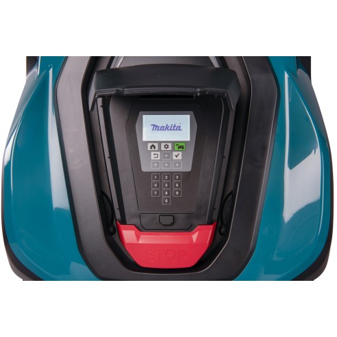 Robot tondeuse Makita RM350D - 18V, 240 mm de largeur de coupe, charge rapide et silencieux