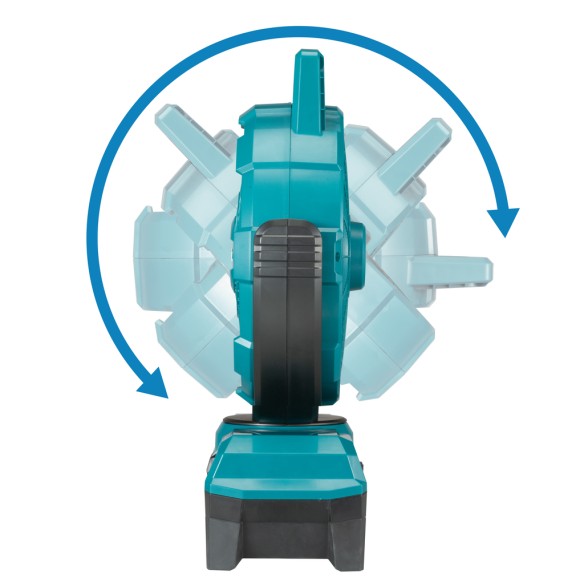 Ventilateur portable Makita CF001GZ - 40Vmax - 3 vitesses et oscillation automatique 45º - Sans batterie ni chargeur