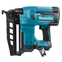 Cloueuse pneumatique Makita DBN600Z 18V - clous de 25-64mm, réglage de profondeur, lumière LED - Sans batterie ni chargeur ni Co 2