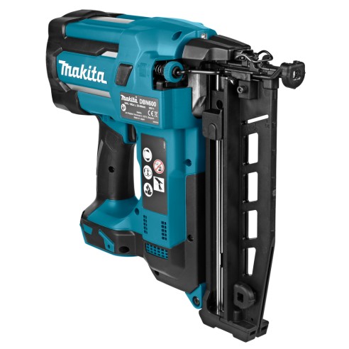 Cloueuse pneumatique Makita DBN600Z 18V - clous de 25-64mm, réglage de profondeur, lumière LED - Sans batterie ni chargeur ni Co