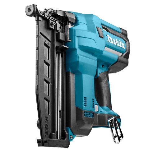 Cloueuse pneumatique Makita DBN600Z 18V - clous de 25-64mm, réglage de profondeur, lumière LED - Sans batterie ni chargeur ni Co