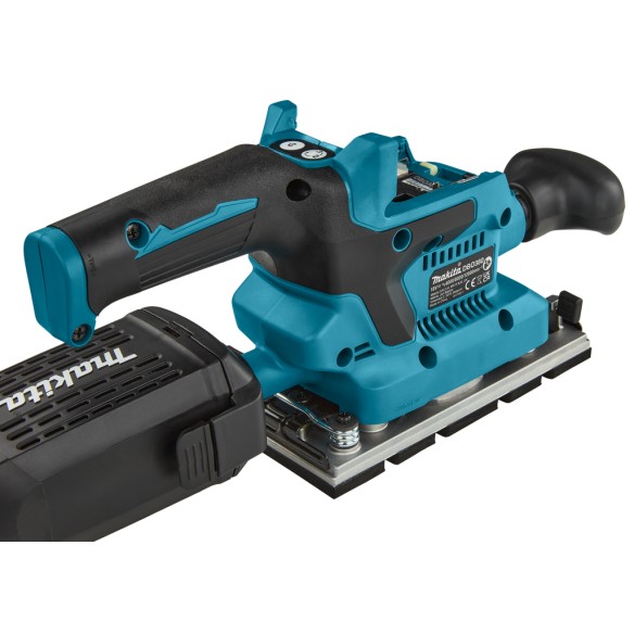 Ponceuse orbitale Makita DBO380Z - 18V, moteur sans balais, collecte de poussière intégrée - Sans batterie ni chargeur ni Coffre
