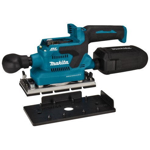 Ponceuse orbitale Makita DBO380Z - 18V, moteur sans balais, collecte de poussière intégrée - Sans batterie ni chargeur ni Coffre