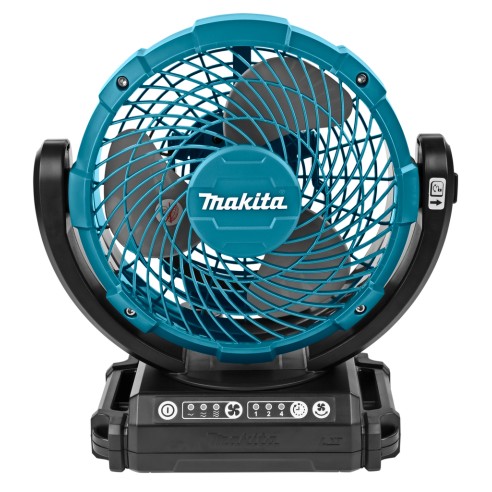 Ventilateur à batterie Makita DCF102Z - Compact 14,4/18V avec 3 vitesses et action oscillante - Sans batterie ni chargeur