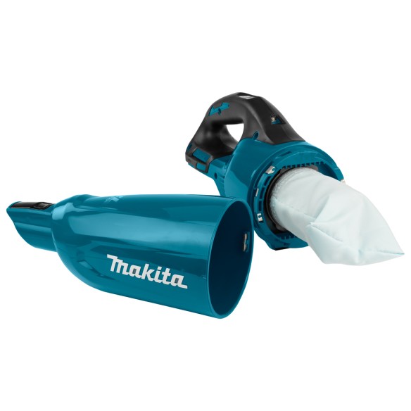 Aspirateur à main Makita DCL281FZ - 18V, moteur sans balais, lumière LED, 0,75 L - Sans batterie ni chargeur
