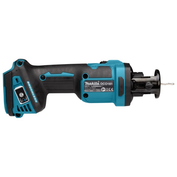 Fraiseuse multifonction Makita DCO181Z 18V - Avec système AWS et moteur sans balais - Sans batterie ni chargeur ni Coffret