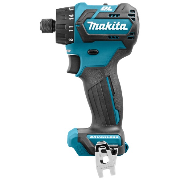 Perceuse visseuse Makita DF032DZ 12V - Moteur sans balais - 35 Nm - Lumière LED intégrée - Sans batterie ni chargeur ni Coffret