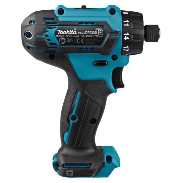 Perceuse visseuse Makita DF033DZ 12V - Moteur sans balais - 30 Nm - Lumière LED - Sans batterie ni chargeur ni Coffret