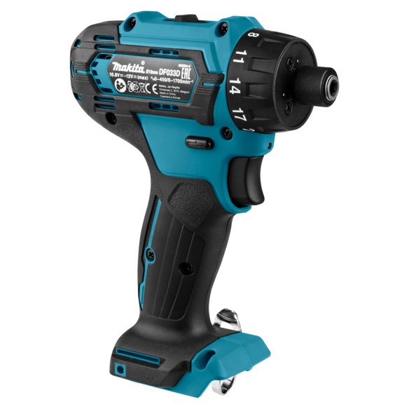 Perceuse visseuse Makita DF033DZ 12V - Moteur sans balais - 30 Nm - Lumière LED - Sans batterie ni chargeur ni Coffret